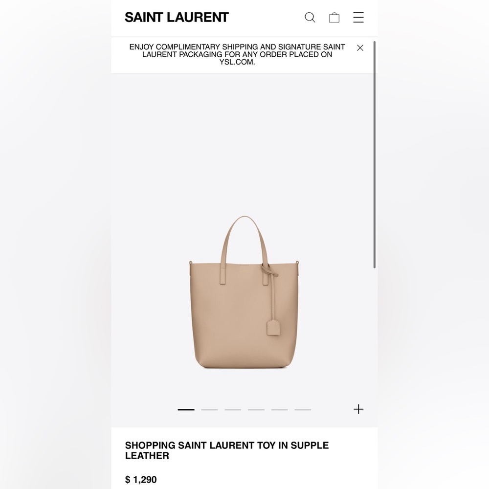 Saint lauren leather tote